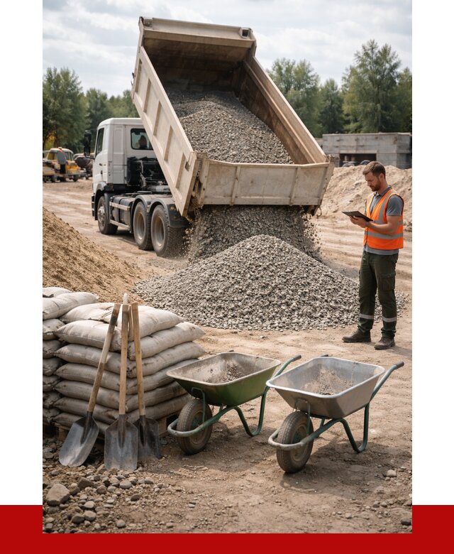 Доставка нерудных материалов в Сибае от 1233 руб. | ПРОНЕРУДСба