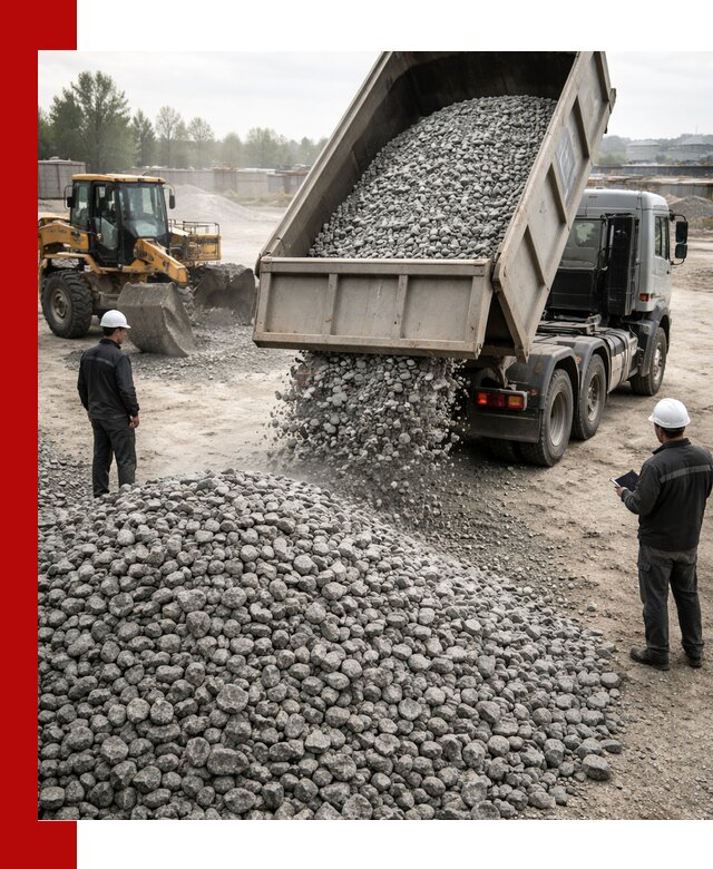 Доставка гранитного щебня фракции 20-40 в Сибае