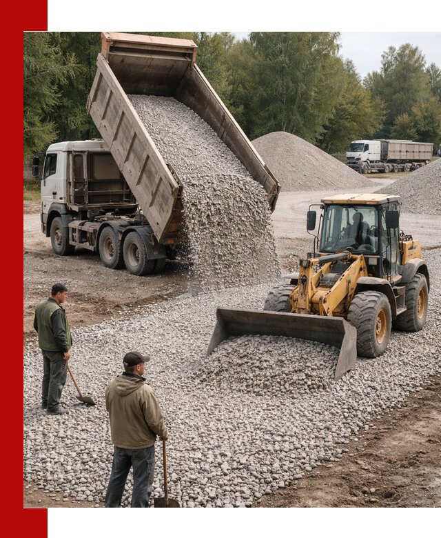 Купить гравийный щебень фракция 20-40 в Сибае с доставкой