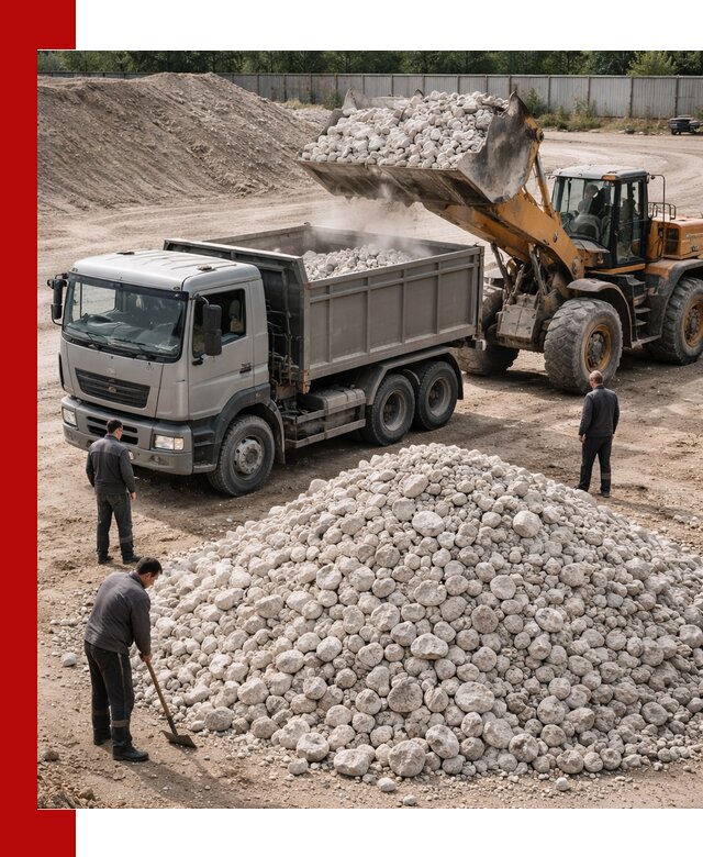 Известняковый щебень фракция 70–150 с доставкой в Сибае