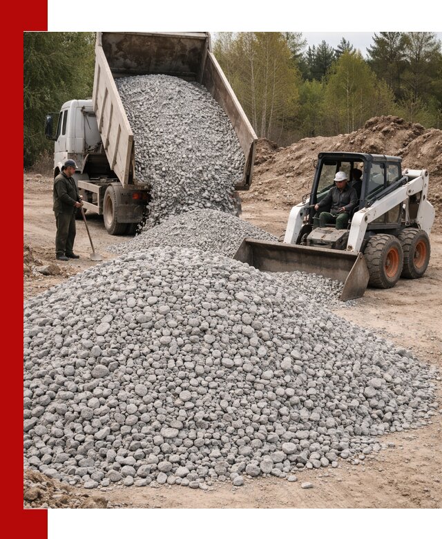Доставка доломитового щебня в Сибае напрямую от карьера