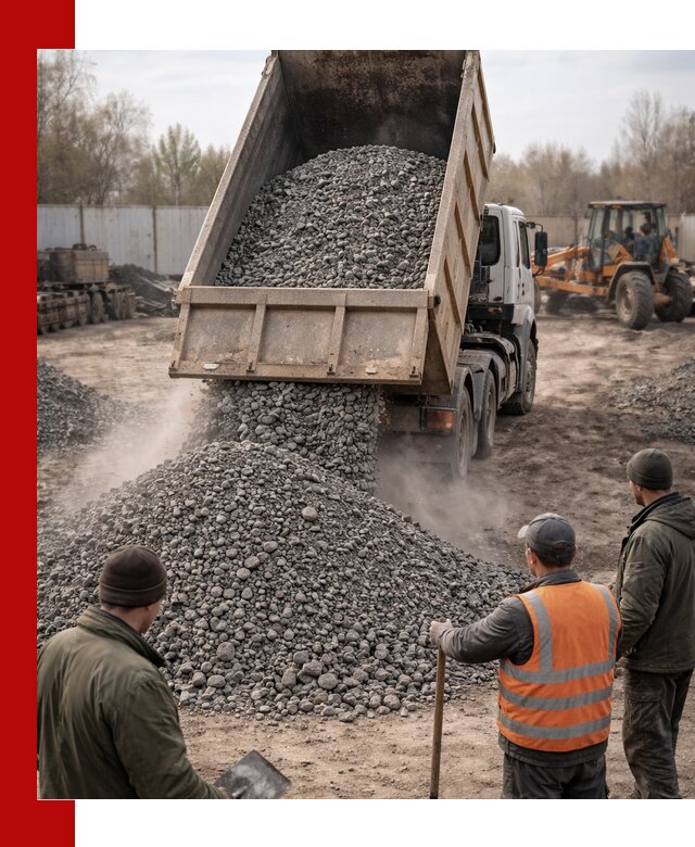 Доставка шлакового щебня в удобные сроки по выгодной цене в Сибае