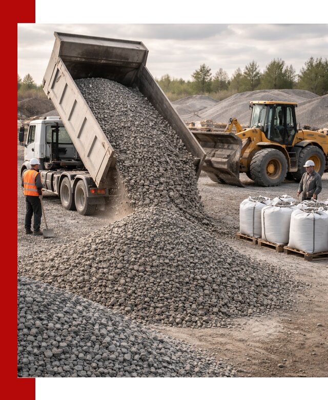 Бетонный щебень фракция 5–20 с доставкой в Сибае