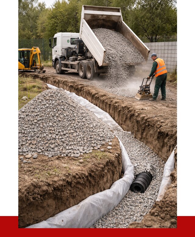 Щебень для дренажа в Сибае от 1901 р., ПРОНЕРУДСба доставка