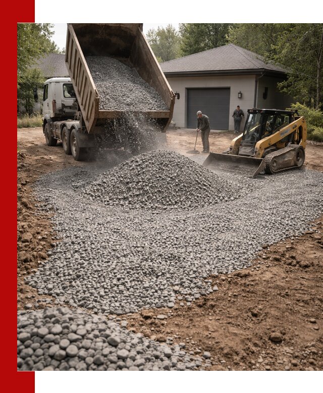 Щебень для парковки в Сибае: доставка и укладка качественного материала