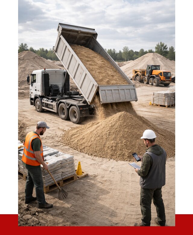 Карьерный песок с доставкой в Сибае от 3699 р. ПРОНЕРУДСба