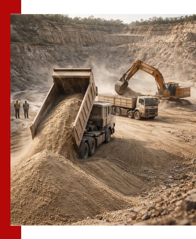 Карьерный песок навалом с доставкой в Сибае