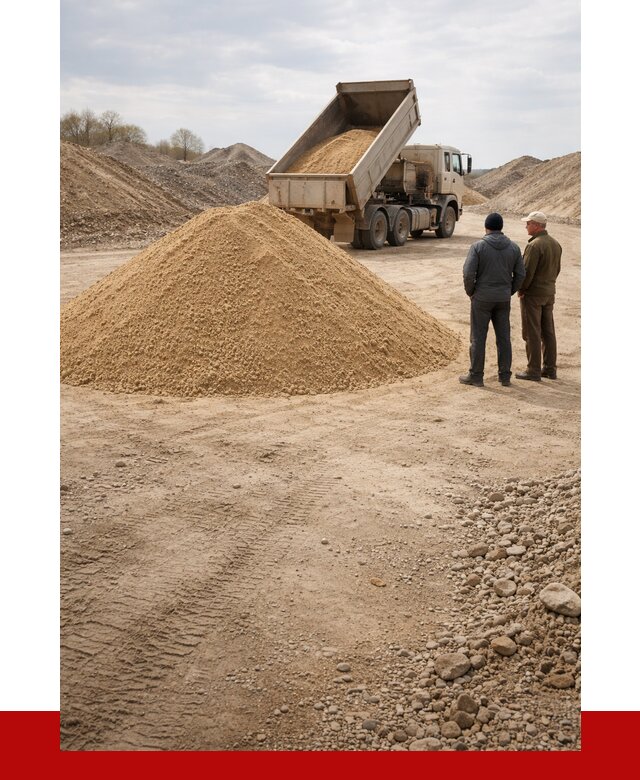 Карьерный песок крупнозернистый в Сибае от 8735 р | ПРОНЕРУДСба