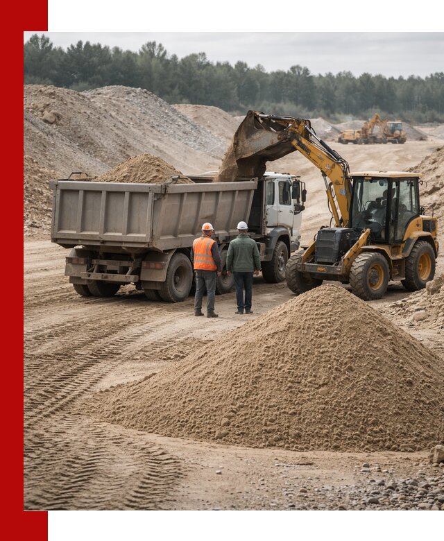 Карьерный среднезернистый песок с доставкой в Сибае