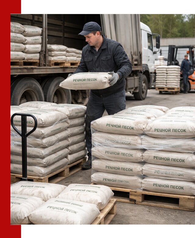 Речной песок в мешках с доставкой в Сибае