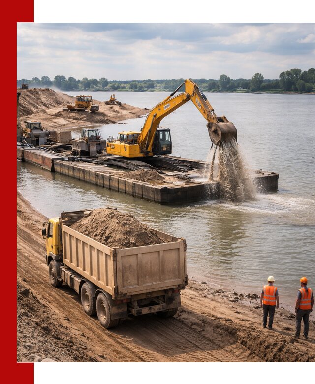 Намывной песок с доставкой в Сибае оптом и в розницу