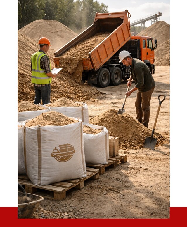 Строительный песок в Сибае от 2261 р. с доставкой, ПРОНЕРУДСба