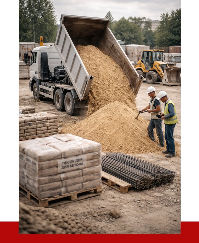 Песок для бетона в Сибае от 2569 р. с доставкой, ПРОНЕРУДСба