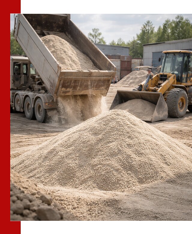 Кварцевый песок с доставкой в Сибае для строительных работ