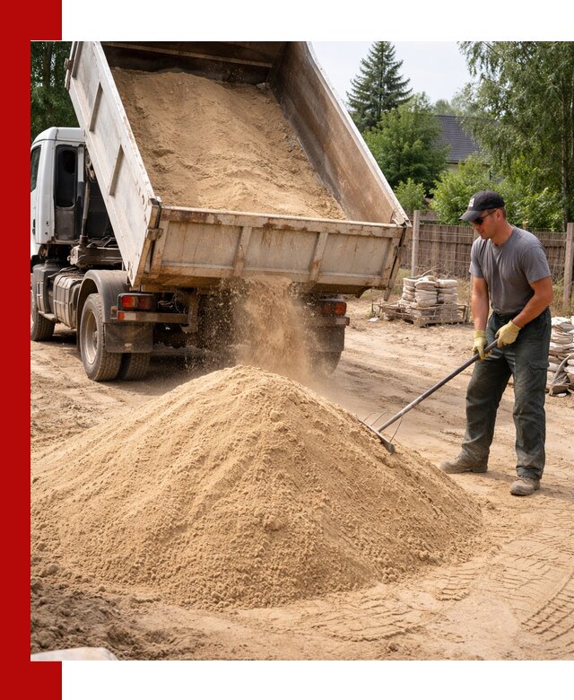Доставка сухого песка самосвалами в Сибае
