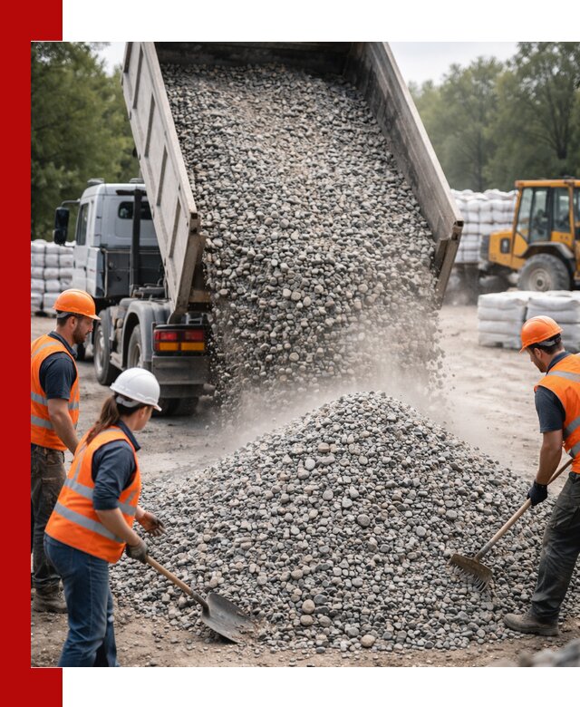Доставка гравия и камня в Сибае оптом и в розницу