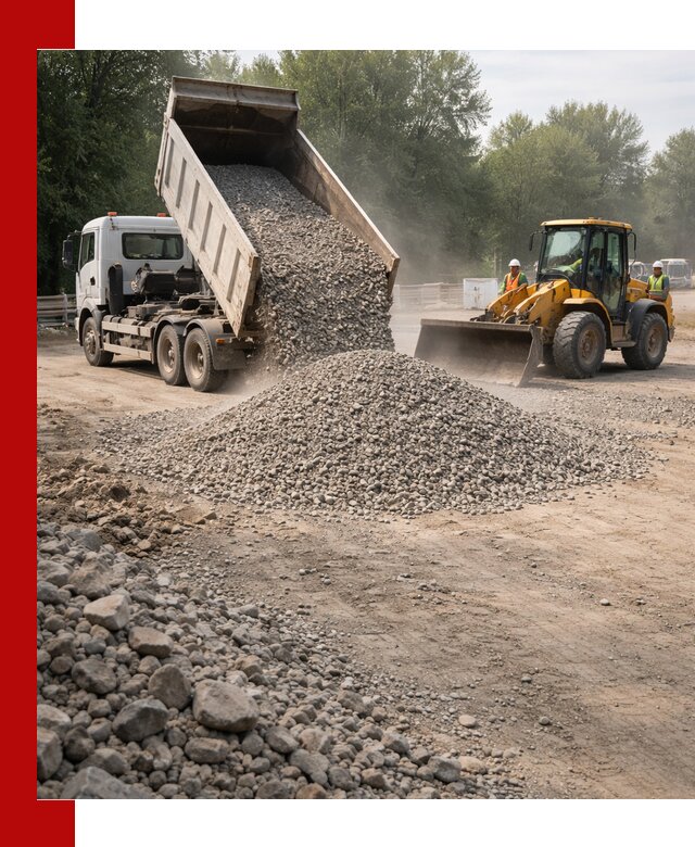 Гравий фракция 5–20 доставка в Сибае оптом и в розницу
