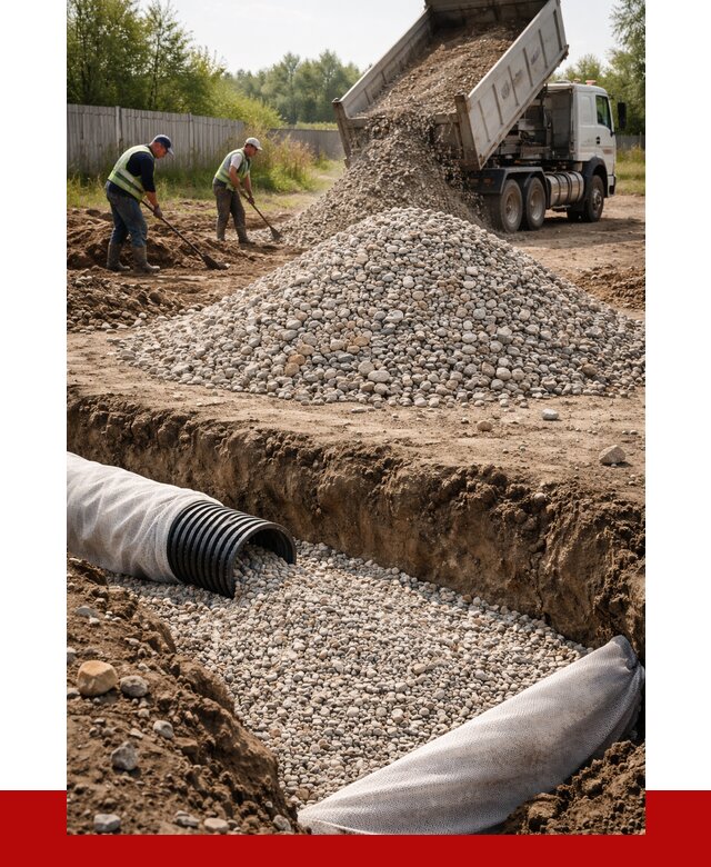 Гравий для дренажа в Сибае от 2261 р., доставка ПРОНЕРУДСба