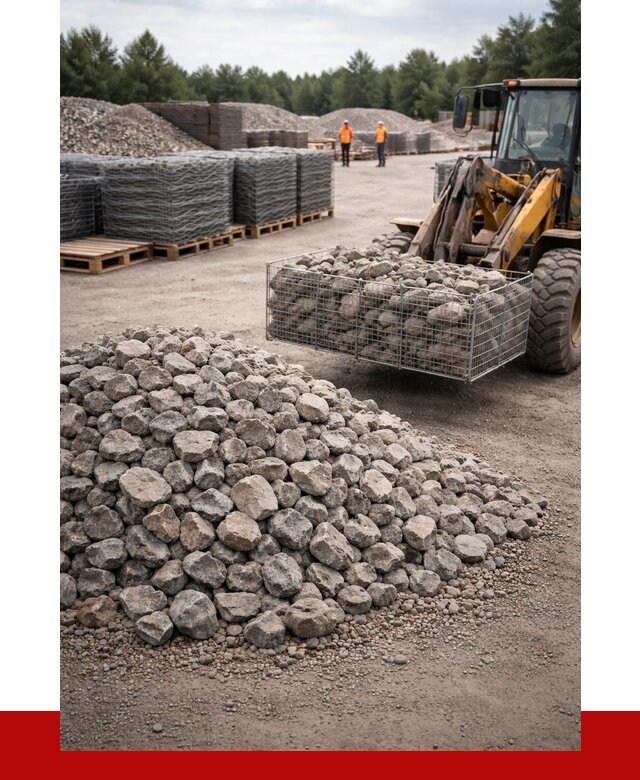 Камень для габионов фракция 70-150 в Сибае от 4316 р. | ПРОНЕРУДСба