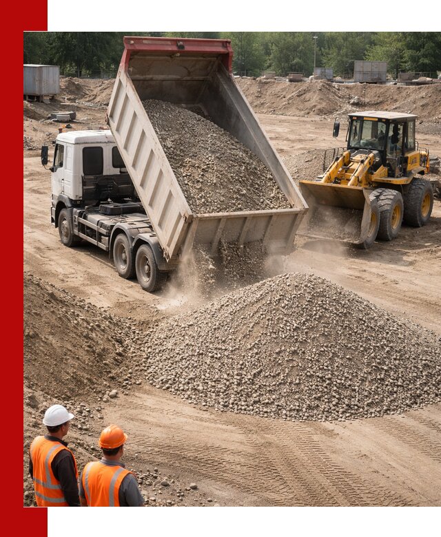 Щебень с песком (ЩГПС С2) с доставкой в Сибае