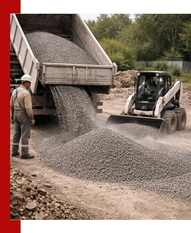 Доставка гравийного отсева 0-5 в Сибае оптом и в розницу
