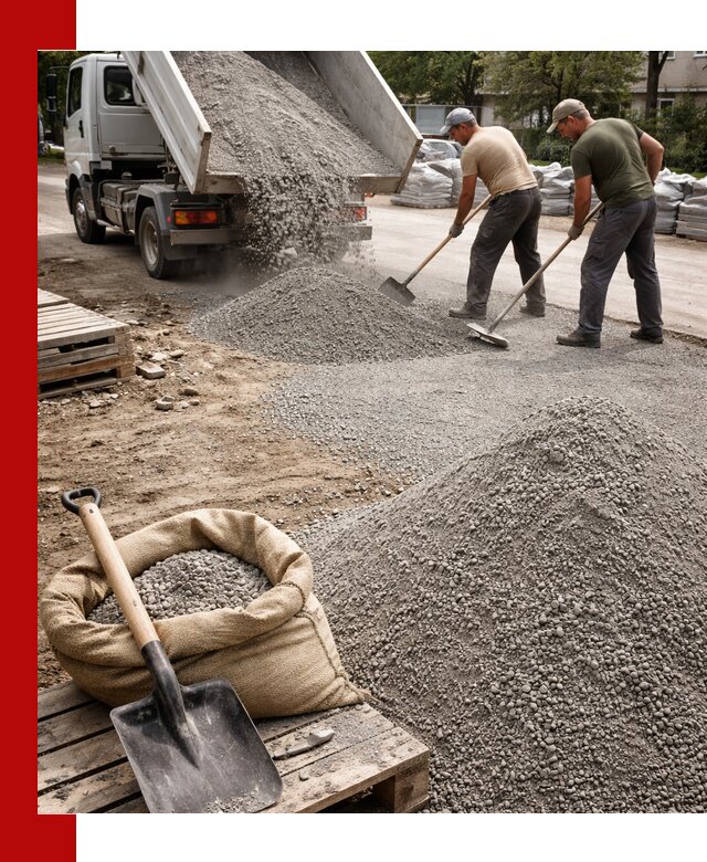 Отсев для тротуарной плитки в Сибае — доставка и укладка