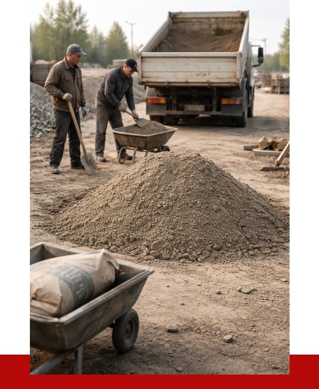Цементно-песчаная смесь М150 в Сибае от 4830 р. | ПРОНЕРУДСба