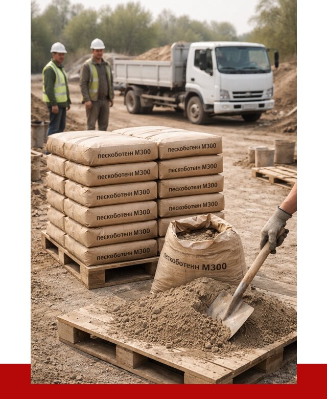 Пескобетон М300 в Сибае с доставкой от 4778 р. за куб | ПРОНЕРУДСба
