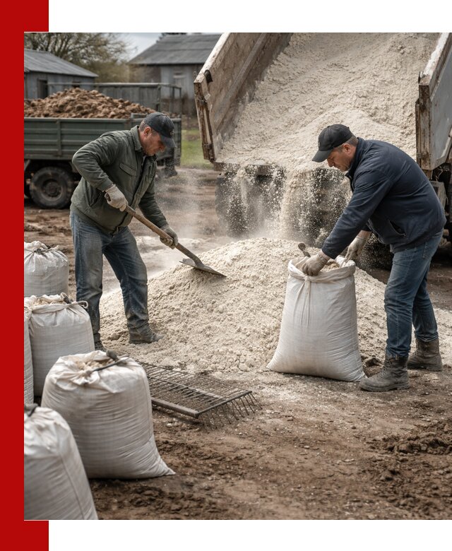 Доставка извести пушонки в Сибае оптом и мелким оптом