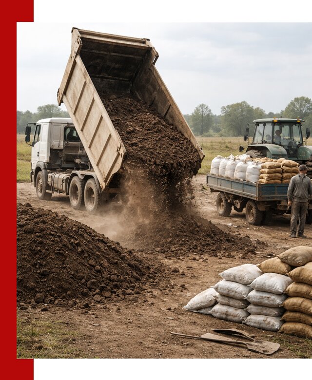 Доставка грунта и удобрений оптом в Сибае для сельхоз и строительства