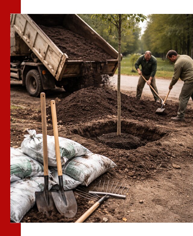 Грунт для посадки деревьев в Сибае — доставка и подготовка почвы