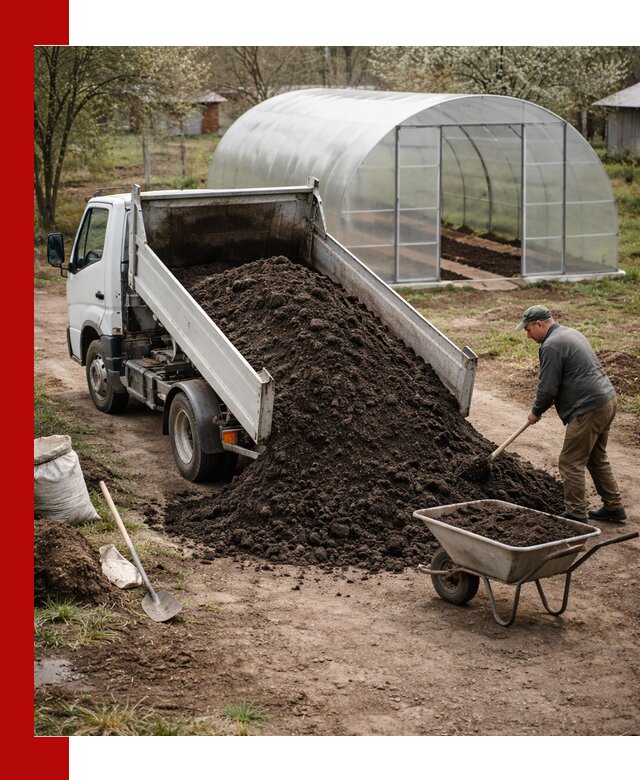 Чернозем для теплицы с доставкой в Сибае