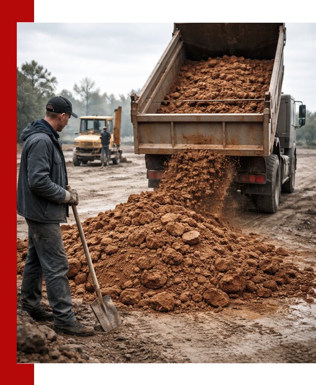 Глина для засыпки в Сибае с доставкой самосвалами