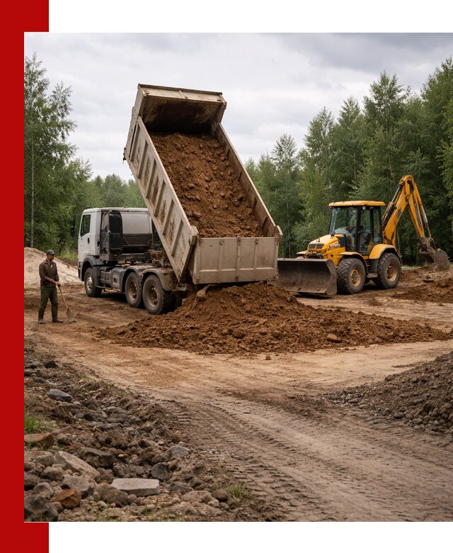 Доставка суглинка самосвалами в Сибае подсыпка и планировка