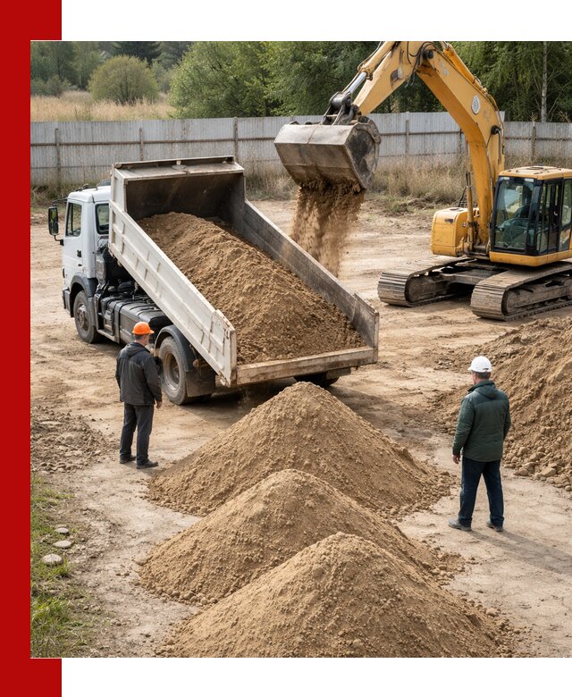 Доставка супеси вагонными и автопартиями в Сибае