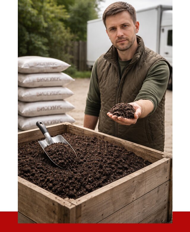 Купить биогумус в Сибае с доставкой от 8735 р. за куб | ПРОНЕРУДСба