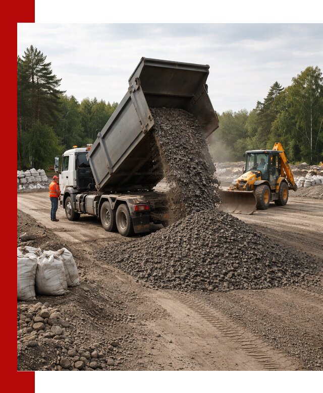 Доставка дробленого асфальта в Сибае для дорожных работ