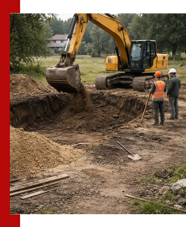 Рытье котлована под фундамент в Сибае (быстро и недорого)